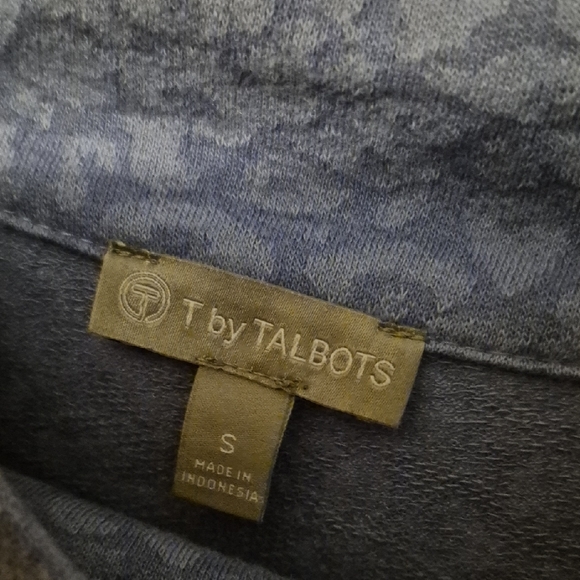Talbots Blue Textured Knit Top - Picture 2 of 2